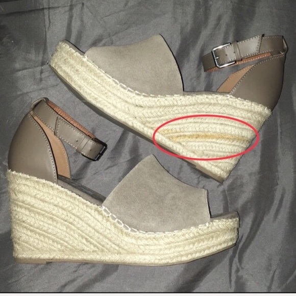 Steve Madden Taupe Suede wedge sandal *firm price* - Picture 4 of 8